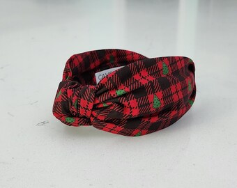 The Carol Knotted Headband - Knotted Headband, Christmas Headband, Holiday Headband, Winter Headband, Christmas Accessory