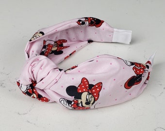 The Minnie Knotted Headband - Disney Knotted Headband, Hard Knot Headband, Disney Inspired Headband, Minnie Headband, Polka Dot Headband