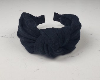 The Luna Knotted Headband - Knotted Headband, Knot Headband, Hard Knot Headband, Black Headband