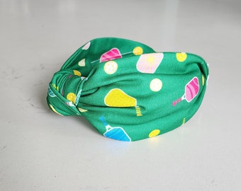 The Pickleball Knotted Headband - Knotted Headband, Hard Knot Headband, Pickleball Headband, Sports Headband, Pickleball Gift