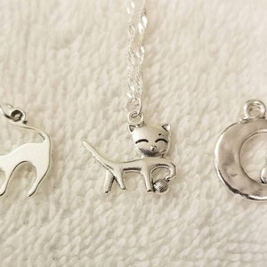 Sterling Silver Cat Necklace