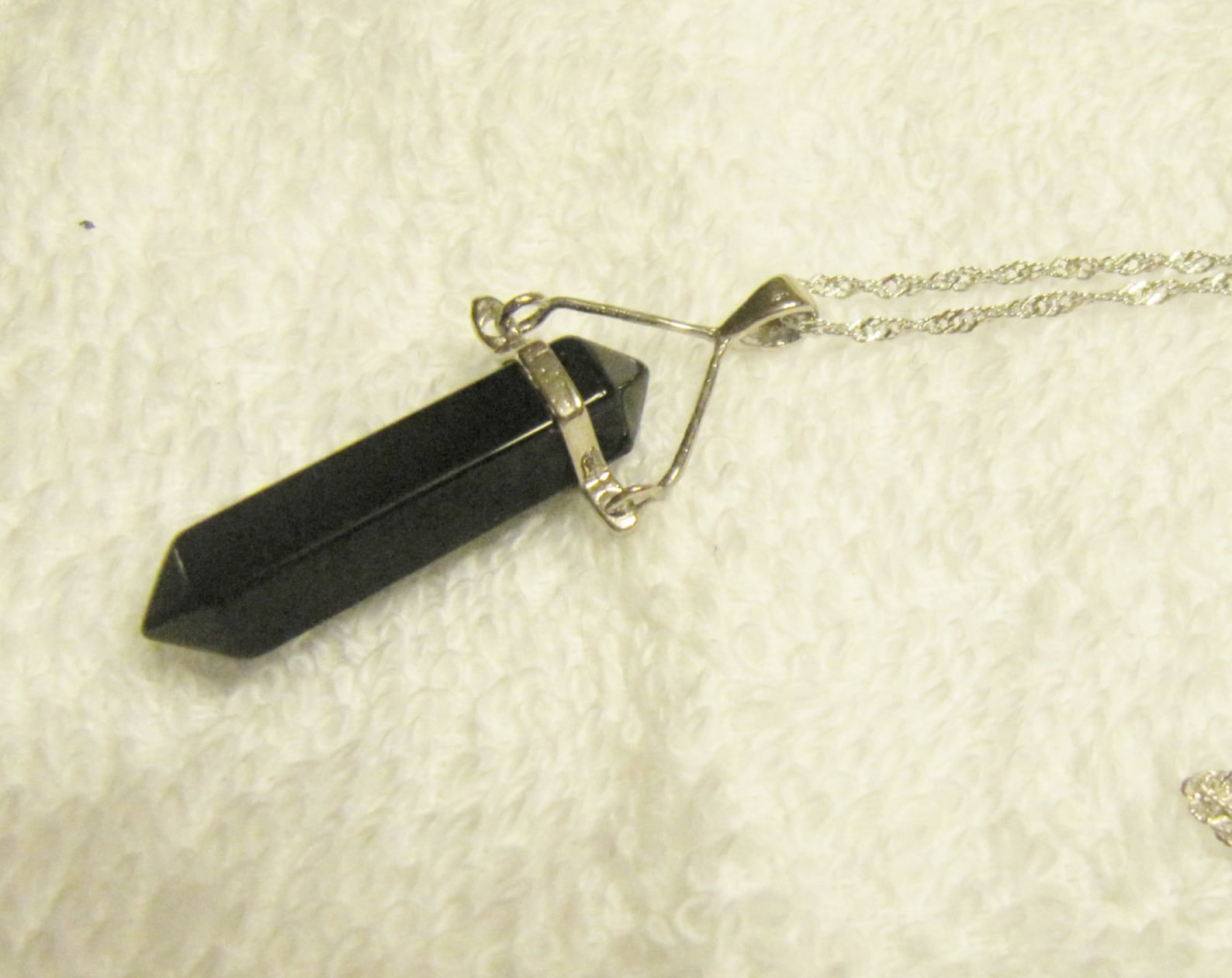 Quartz Crystal Pendant Necklace Etsy