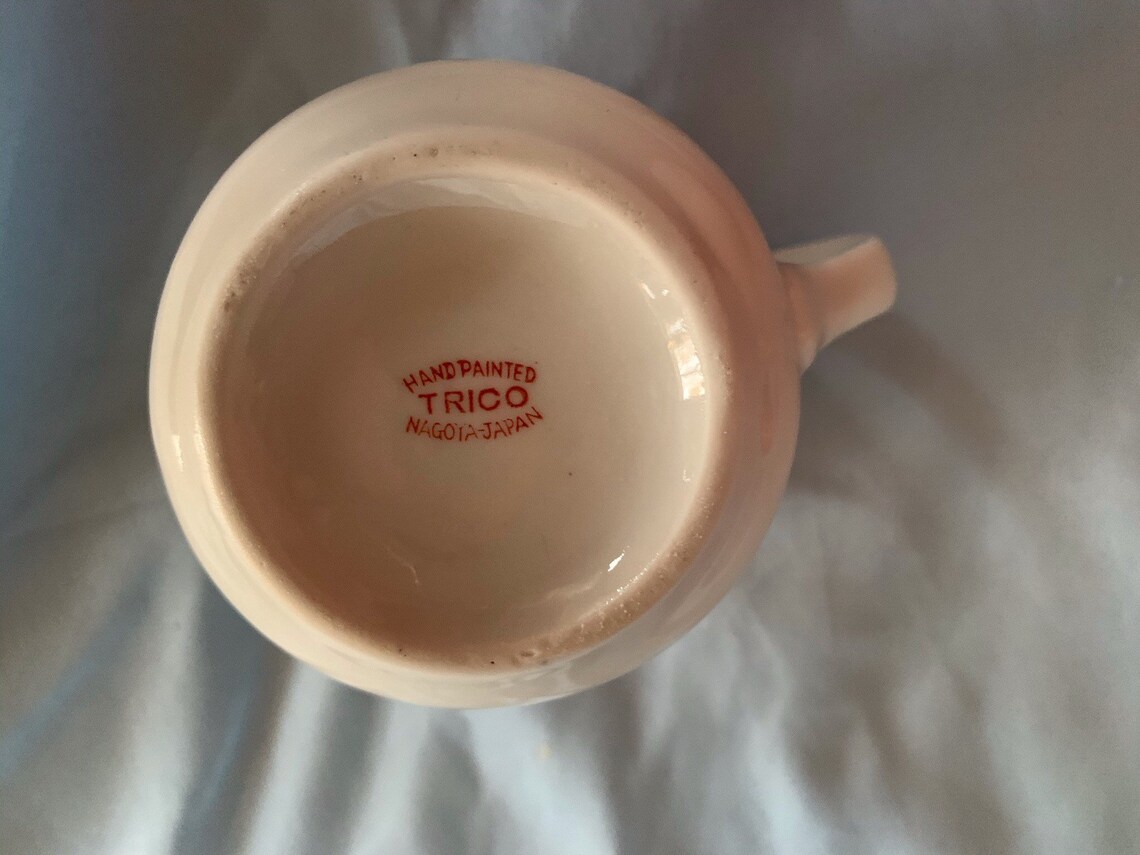 Vintage Trico Hand Painted Porcelain Creamer Nagoya Japan Etsy