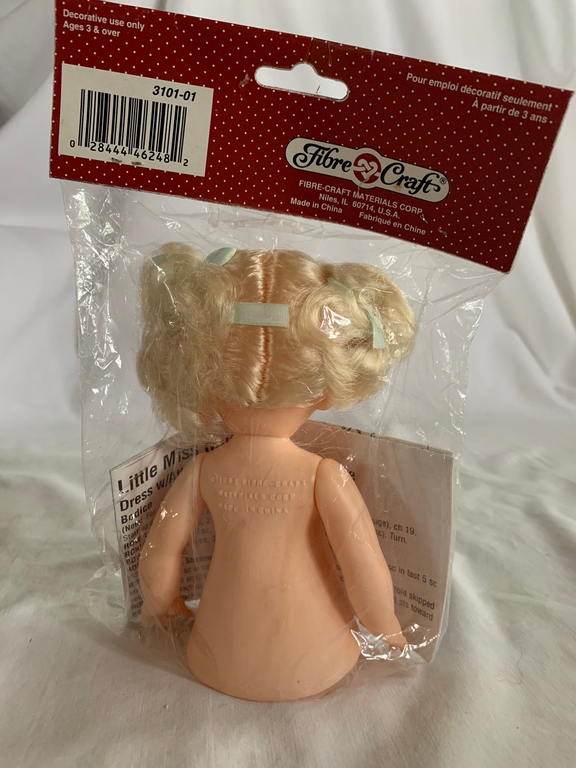 Vintage Fibre Craft Blonde Air Freshener Doll with Miss Etsy