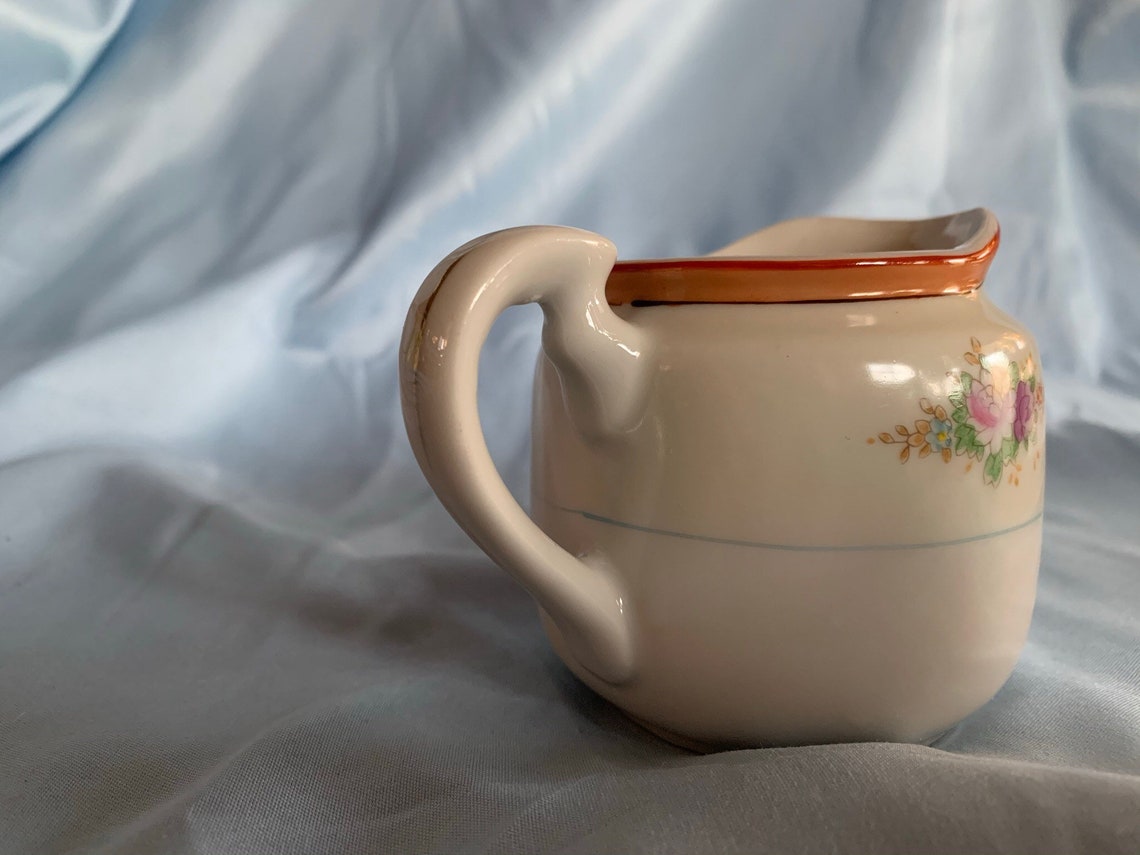 Vintage Trico Hand Painted Porcelain Creamer Nagoya Japan Etsy