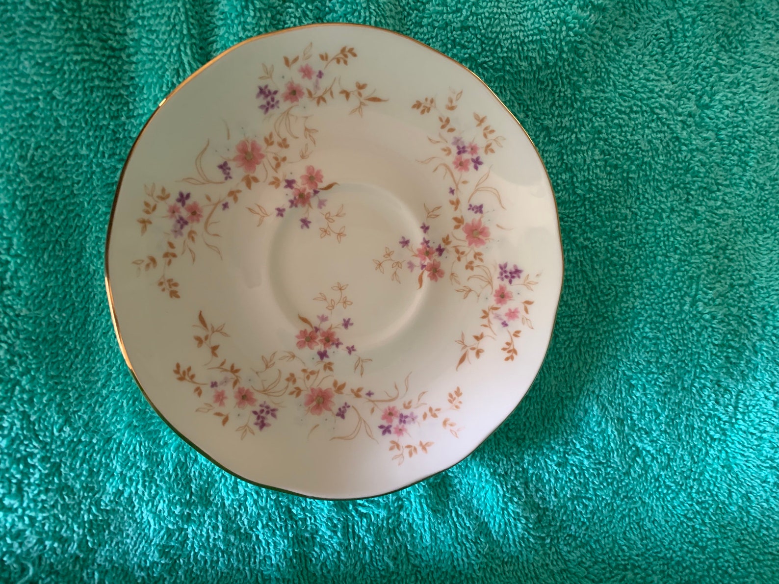 Duchess Bone China England Spinney Pattern Saucer Etsy