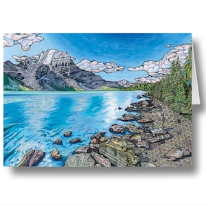 Mount Robson (Montanhas Rochosas Canadenses) - Cartão de felicitações/cartão artístico