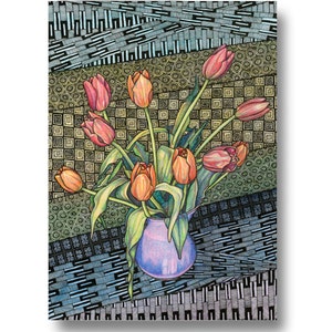 Amy's Tulpen - Wenskaart / Kunstkaart