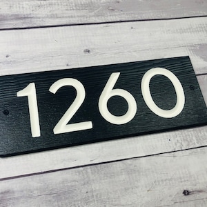 Address Sign, House Number, Simple Address Plaque, Farmhouse Porch Decor, Housewarming Gift Idea, Street Numbers, Front Door Decor