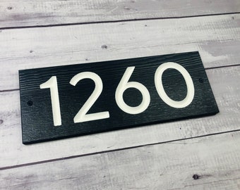 Address Sign, House Number, Simple Address Plaque, Farmhouse Porch Decor, Housewarming Gift Idea, Street Numbers, Front Door Decor
