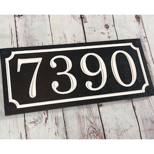 Address Sign, House Number Sign, Address Sign Outdoor, Custom Address Sign, Custom Address Sign For House, Wood Grain Address Plaque