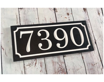 Address Sign, House Number Sign, Address Sign Outdoor, Custom Address Sign, Custom Address Sign For House, Wood Grain Address Plaque
