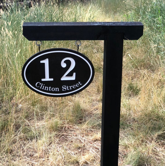 Address top lamp post