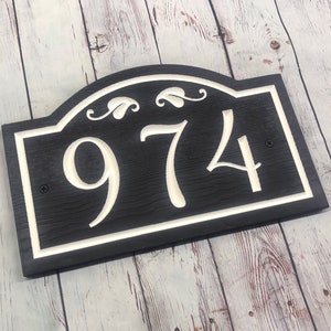 Custom Address Sign, Outdoor Address Plaque, Black Address Sign, Farmhouse Porch Decor, New Home Gift Idea, Street Numbers, Front Door Decor