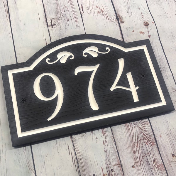 Farmhouse Address Plaque - Etsy