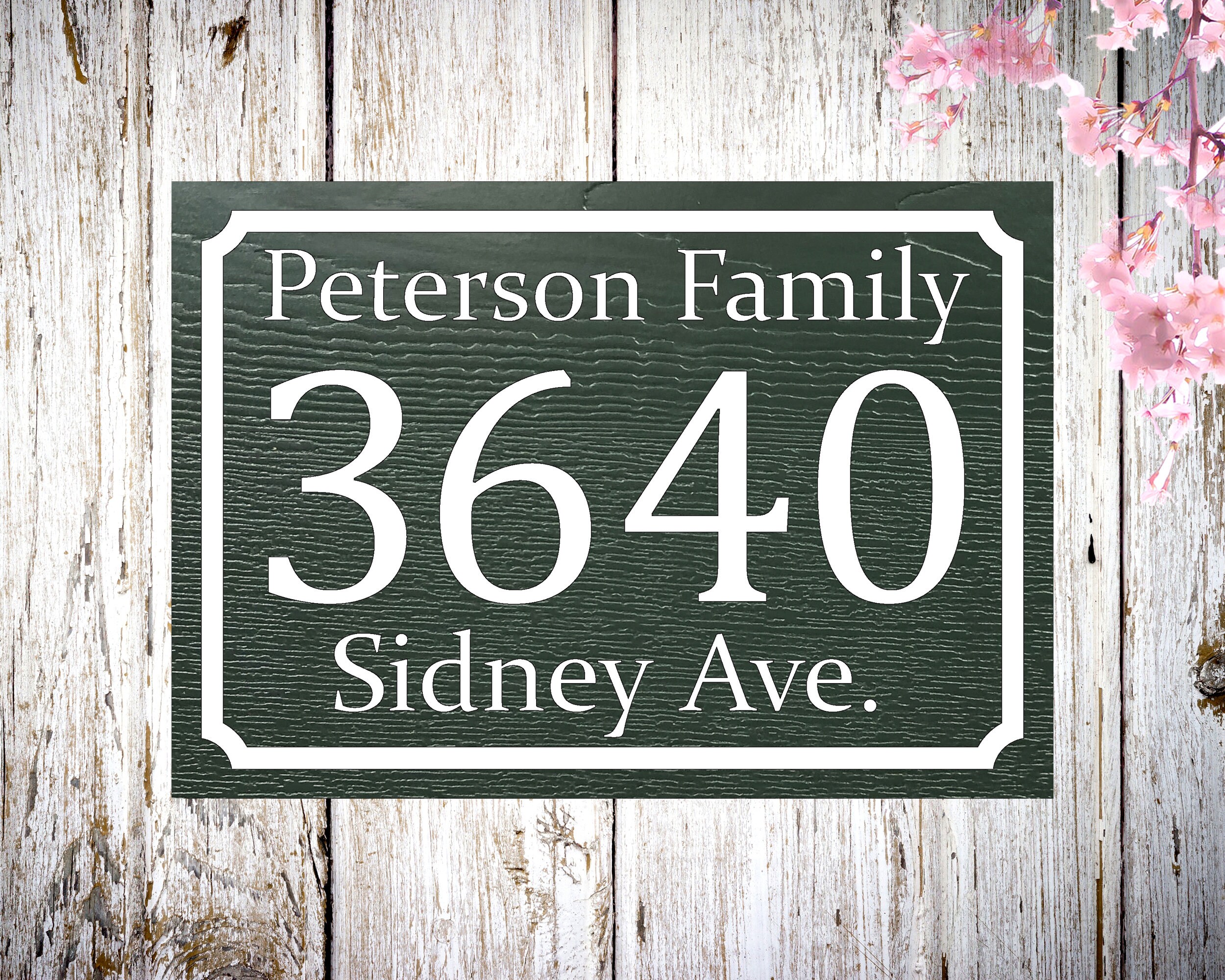 Personalized house number sign carved PVC sign address Etsy