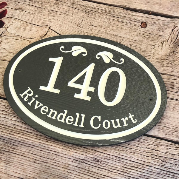Farmhouse Address Plaque Etsy