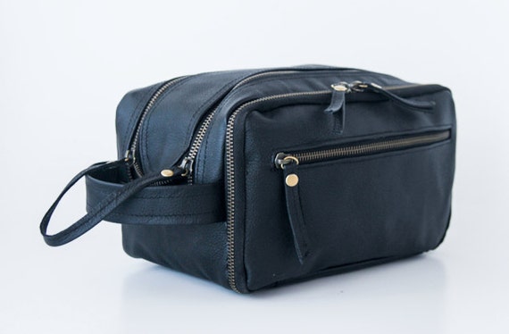 mens leather travel kit
