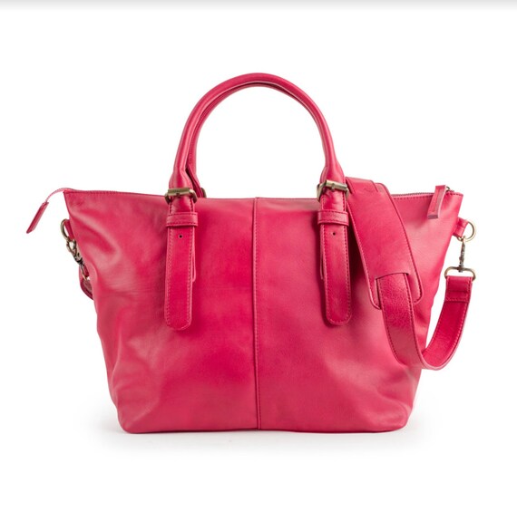 トートバッグ honako HINAKO - Womens Leather Shoulder or Tote Bag. Carry All, Laptop