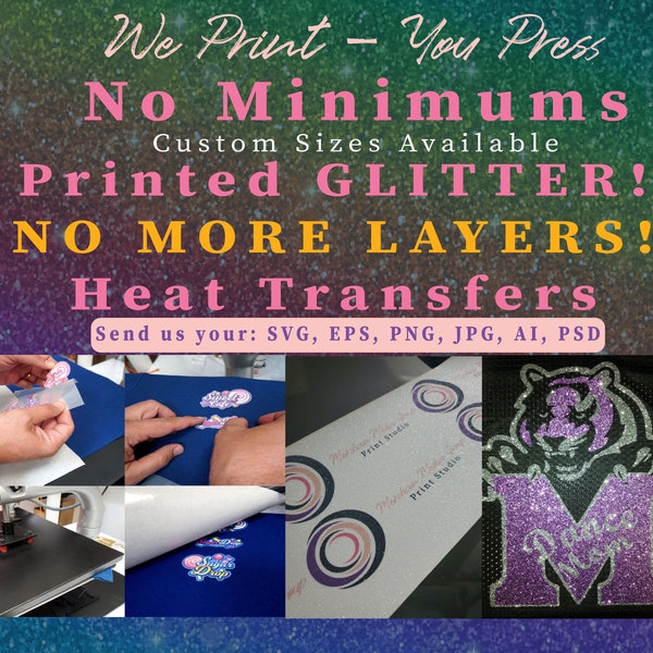 Glitter Heat Transfer Vinyl - Etsy