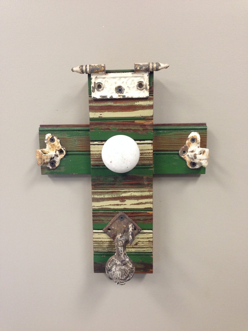 Antique Vintage Wooden Wall Cross Etsy