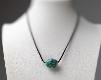 Untreated Jade Necklace Jadeite Necklace