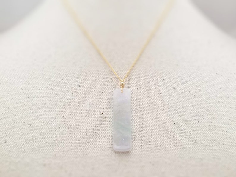 Icy Jade Necklace Gold Jade Necklace for Women Jadeite Necklace