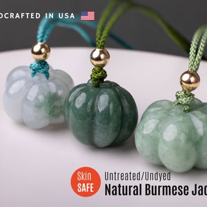 Pumpkin Jade Necklace Jadeite Necklace Jade Jewelry Pumpkin Necklace