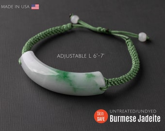 UNTREATED Vintage Jade Bracelet Women Jadeite Bracelet Burmese Jade Jewelry