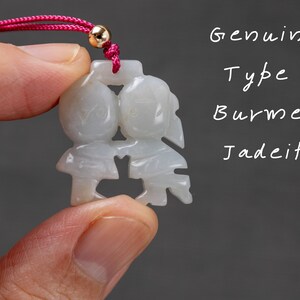 Weiße Jade Halskette Jadeite Halskette Jade Schmuck Love Halskette