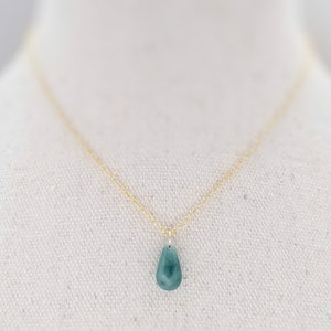 Dainty Jade Necklace Gold Jade Necklace for Women Jadeite Necklace