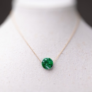 Vintage Birmański Jade Naszyjnik Jade Złoty Naszyjnik dla Kobiet Biżuteria Jadeitowa Naszyjnik Jadeitowy