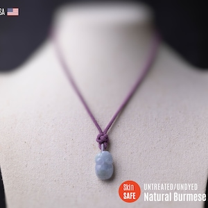 Lavender Jade Necklace Jadeite Necklace Jade Pendant Necklace Jadeite Pendant Necklace