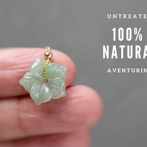 Jade Necklace Gold Jade Necklace for Women Jade Jewelry Aventurine Necklace