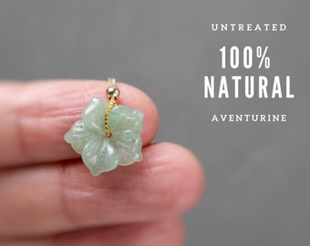 Jade Necklace Gold Jade Necklace for Women Jade Jewelry Aventurine Necklace