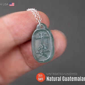 Dainty Guatemala Jade Necklace Gold Jade Necklace for Women Jadeite Necklace