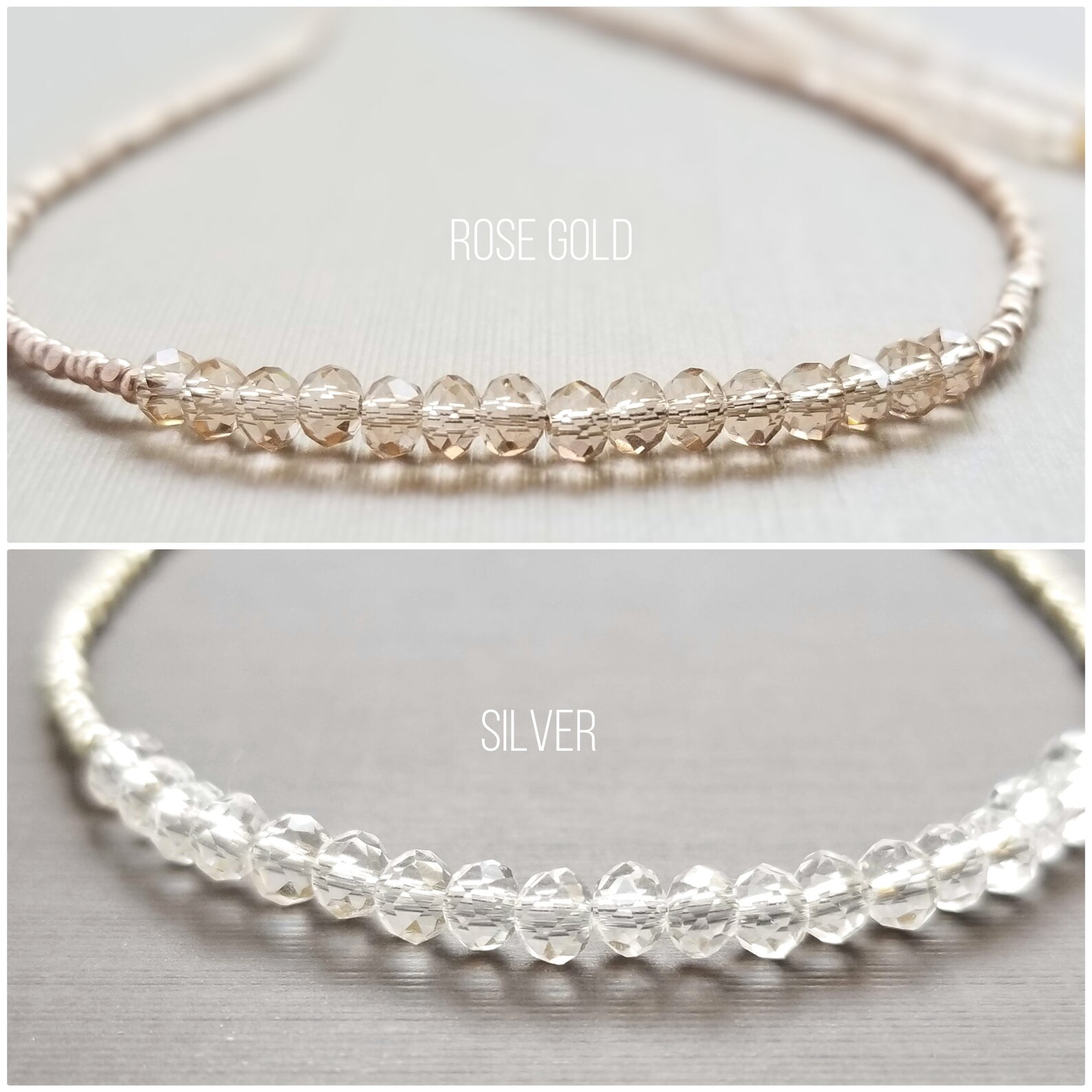 Dainty Rose Gold Bracelet for Women Multi Wrap Bracelet Stack Etsy