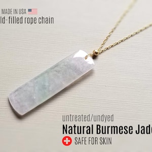 Icy Jade Necklace Gold Jade Necklace for Women Jadeite Necklace