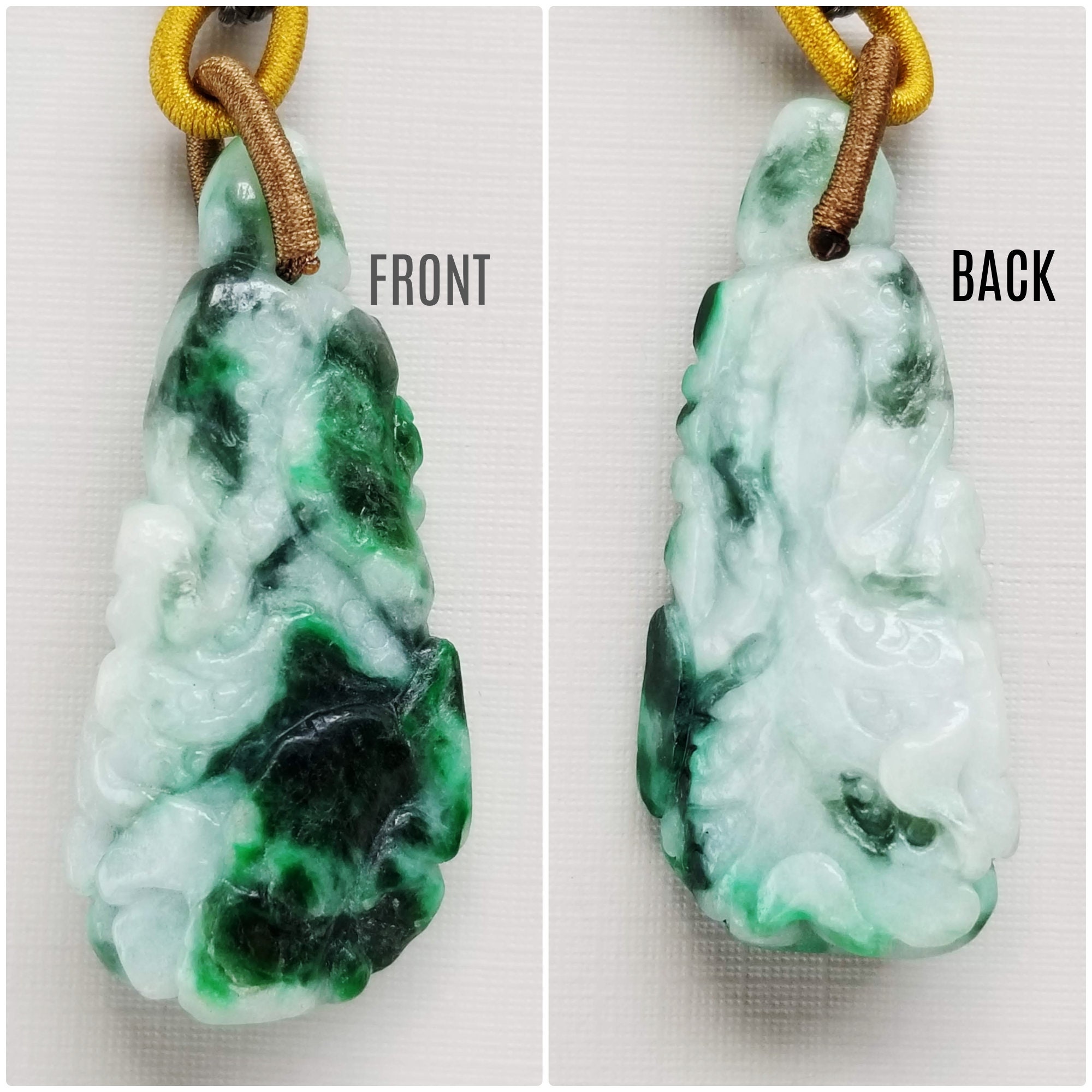 Vintage Jade Necklace Men Jadeite Necklace Etsy