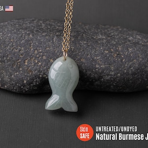 UNBEHANDELTE Jade Halskette Gold Jade Anhänger Halskette Jadeit Anhänger Halskette Jade Schmuck