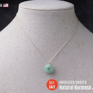 Apple Green Jade Necklace Gold Jade Necklace for Women  Jadeite Necklace Jade Pendant Necklace Jadeite Pendant Necklace