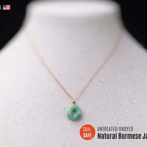 Apple Green Jade Necklace Gold Jade Necklace for Women  Jadeite Necklace Jade Pendant Necklace Jadeite Pendant Necklace