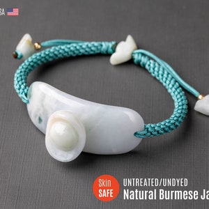 UNTREATED Jade Bracelet Women Jadeite Bracelet Jade Jewelry