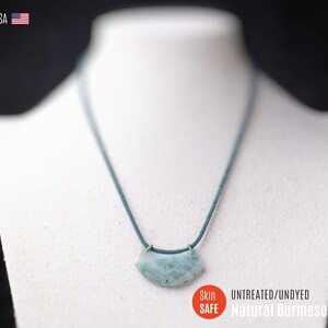 UNTREATED Jade Necklace Jade Pendant Necklace Jadeite Pendant Necklace Jade Jewelry