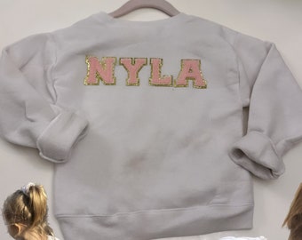 Basic sweater with custom letters name