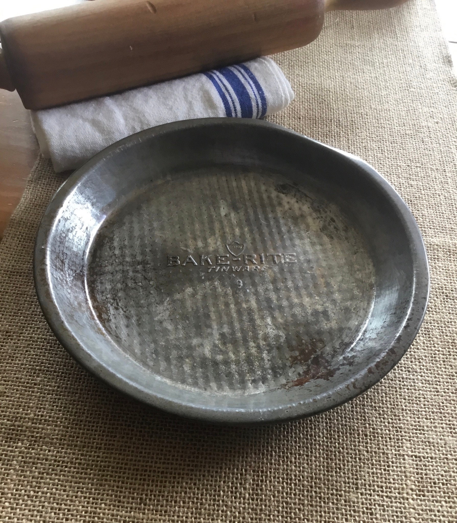 Rustic BakeRite Tinware 9 Pie Plate Baking Tins GSW Etsy
