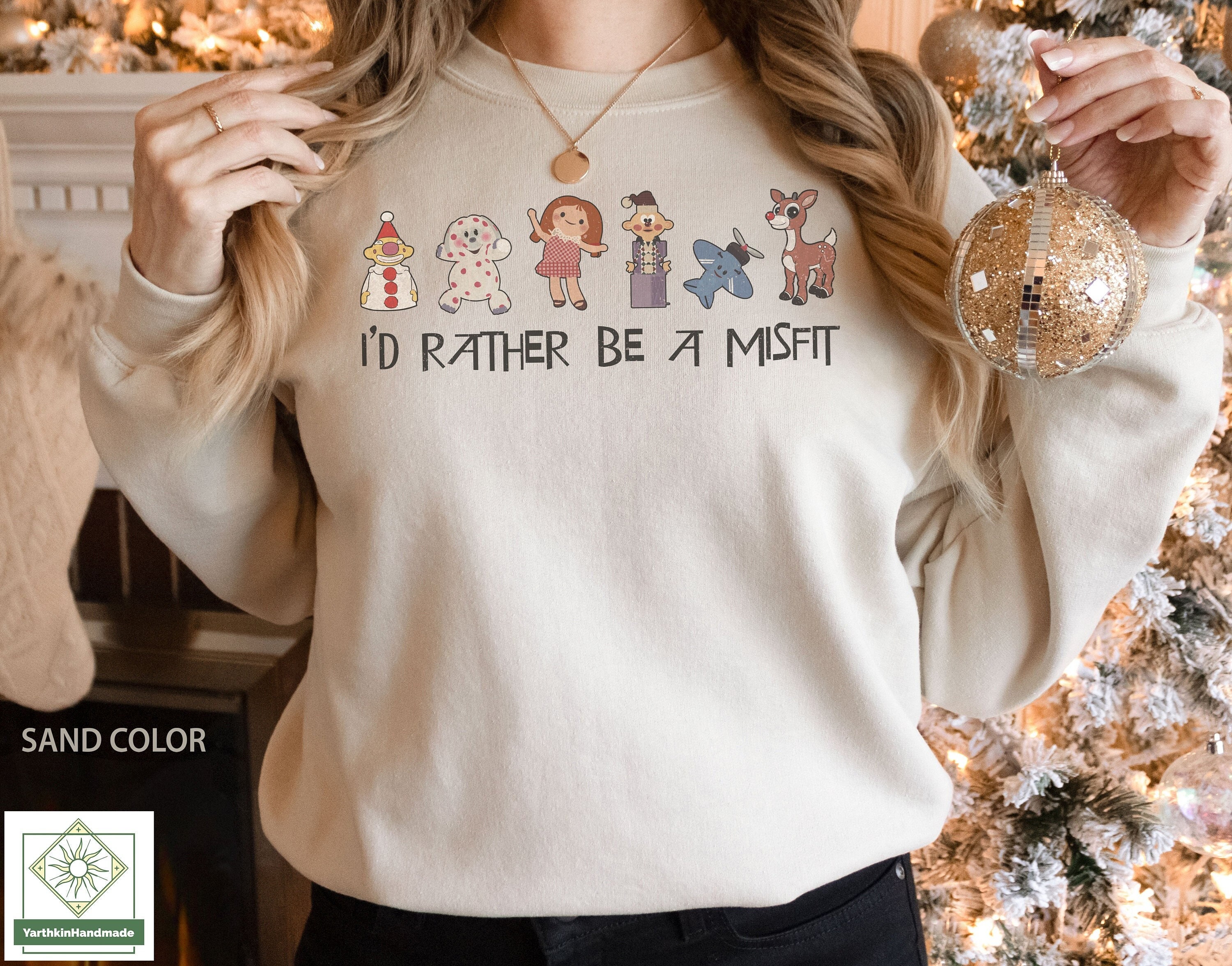 Discover Retro I'd Rather Be A Misfit Sweatshirt, Island Of Misfit Toys Sweatshirt