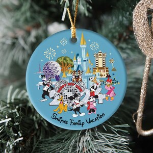 Personalized Mickey & Friends Happy New Year 2024 Ornament - Etsy
