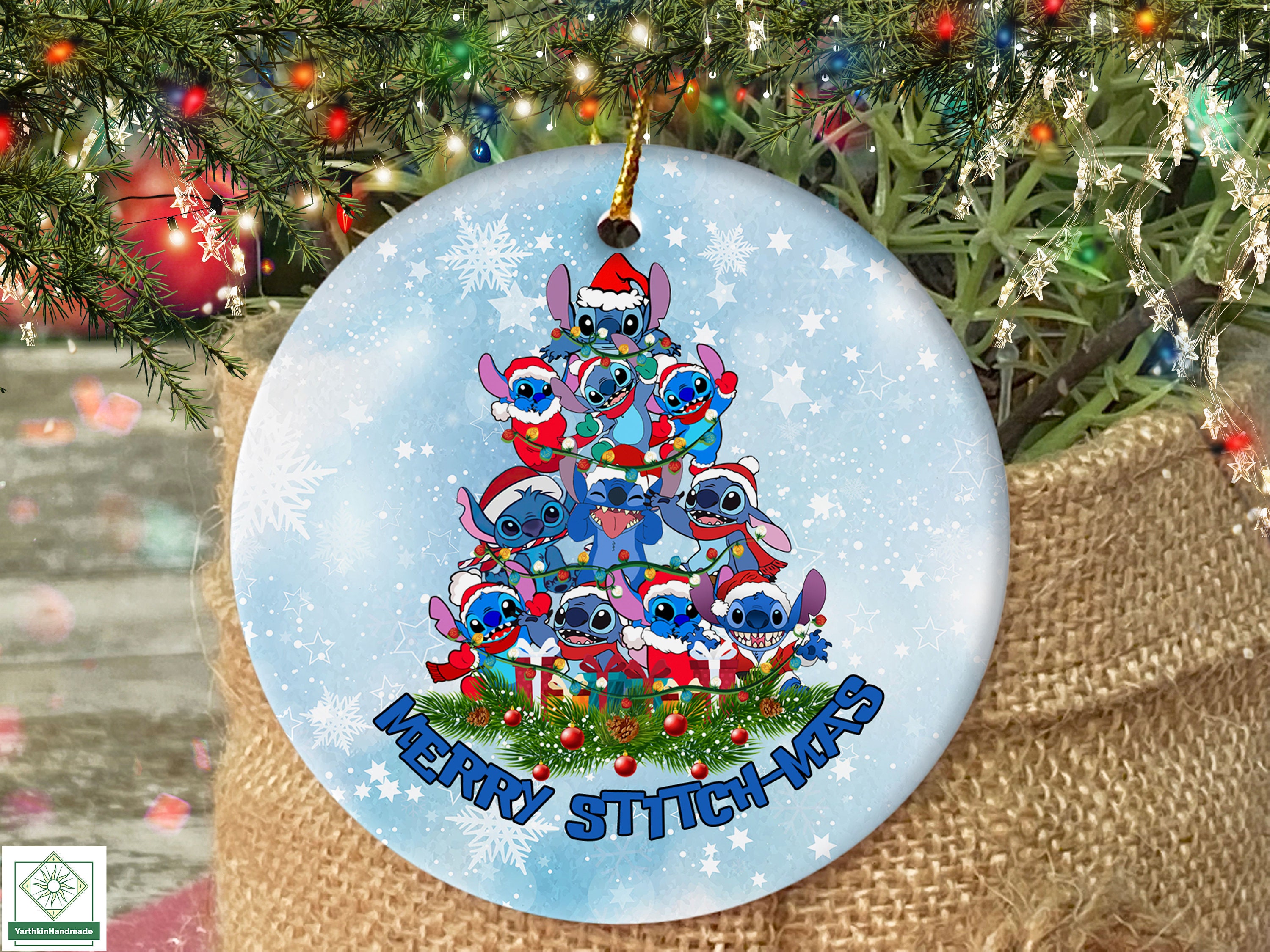 Pin by Brittany-LeRae Young on STiTCH 💙✨  Disney christmas ornaments, Christmas  tree decorating themes, Christmas tree themes