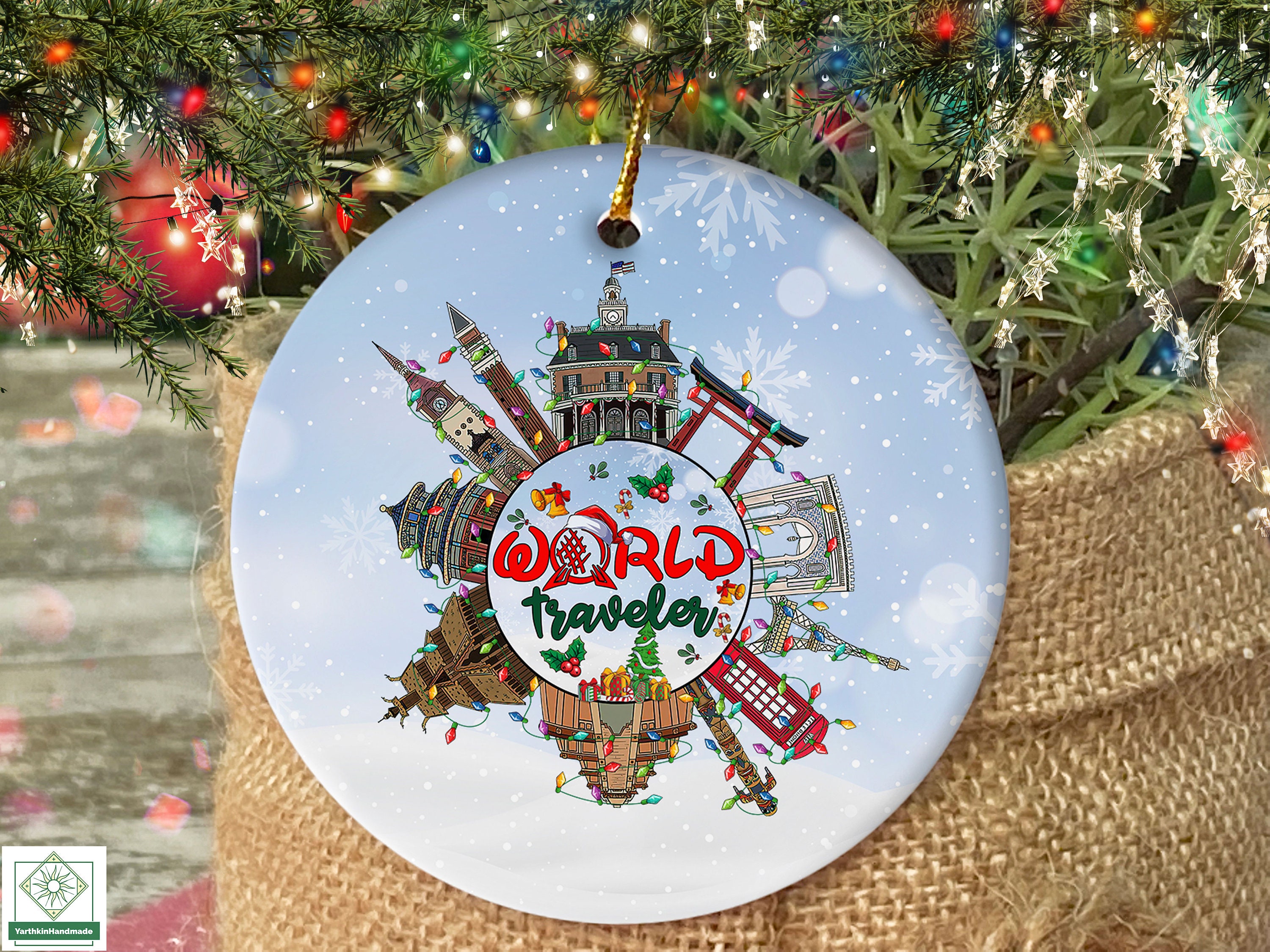 Discover Disney World Traveler Christmas Ornament, 2022 Disney Trip Christmas Ornament